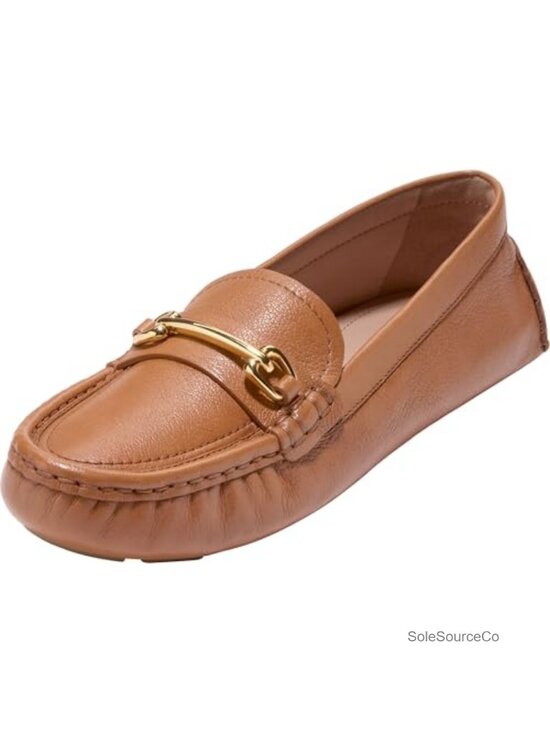 Shoes - Leather Horsebit Driving Loafers Round Toe Slip On Business Casual Shoes